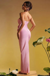 Marwond Corset Strapless 3D Floral Dress